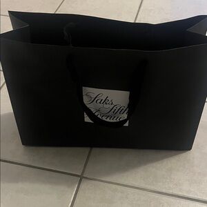 Saks Fifth Avenue Classic Black Tote